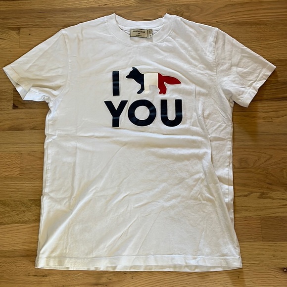 MAISON KITSUNE Tops - Maison Kitsuné tee shirt “ i fox you”